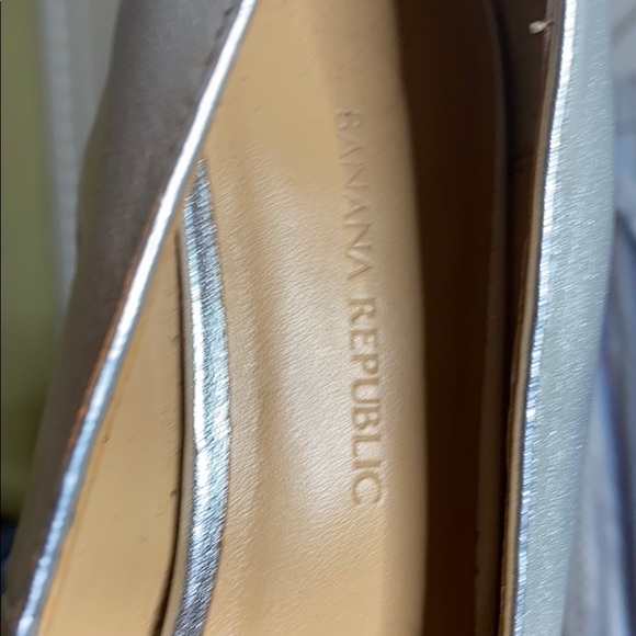 Banana Republic Metallic Silver Block Heel Loafer - Picture 10 of 12